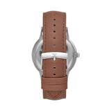 Emporio Armani Renato Quartz Silver Dial Brown Leather Strap Watch For Men - AR11185 Buy Now By Emporio Armani