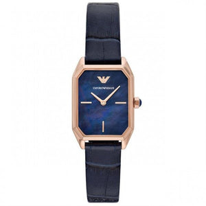 Emporio Armani Gioia Quartz Mother of Pearl Blue Dial Blue Leather Strap Watch For Women - AR11426 Buy Now By Emporio Armani