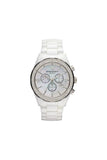 Emporio Armani Ceramica Chronograph White Dial White Ceramic Strap Watch For Women - AR1456 Buy Now By Emporio Armani