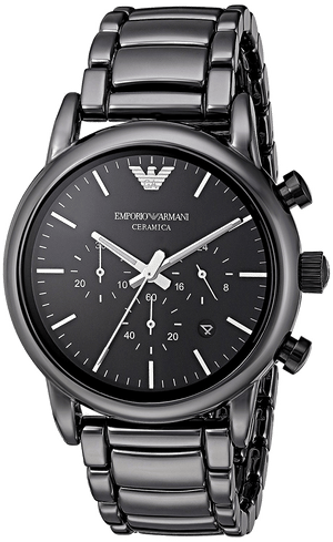 Emporio Armani Luigi Chronograph Black Dial Black Stainless Steel Watch For Men - AR1507 Buy Now By Emporio Armani