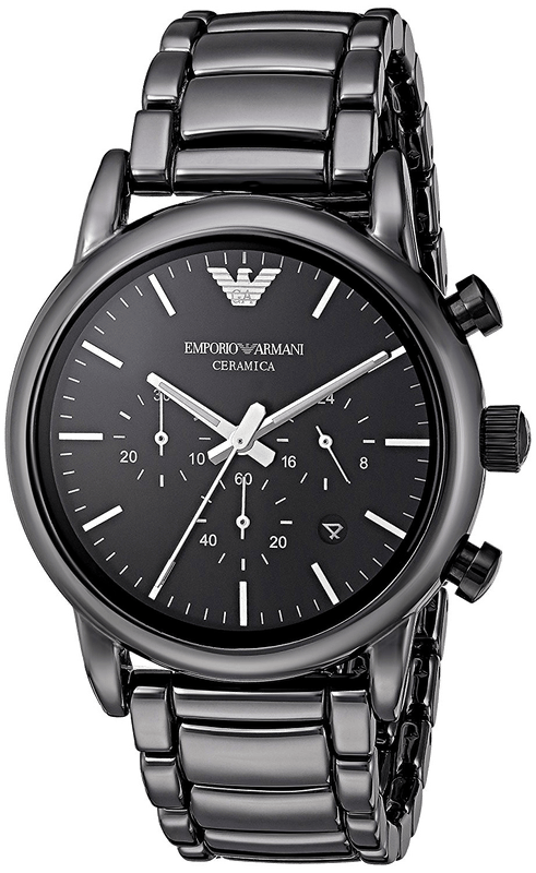 Emporio Armani Luigi Chronograph Black Dial Black Stainless Steel Watch For Men - AR1507 Buy Now By Emporio Armani