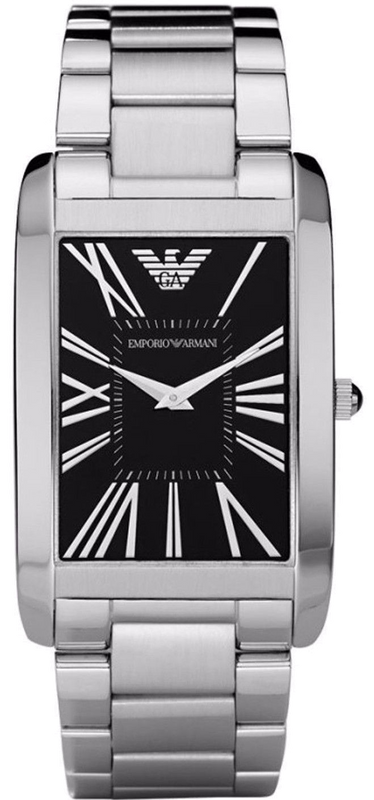 Emporio Armani Classic Analog Black Dial Silver Steel Strap Watch For Men - AR1608 Buy Now By Emporio Armani