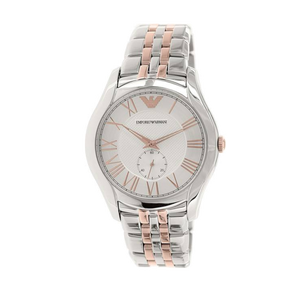 Emporio Armani Classic Quartz Silver Dial Two Tone Steel Strap Watch For Men - AR1824 Buy Now By Emporio Armani