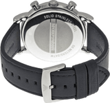 Emporio Armani Luigi Chronograph Black Dial Black Leather Watch For Men - AR1828 Buy Now By Emporio Armani