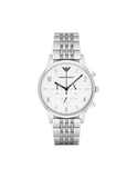 Emporio Armani Classic Chronograph Silver Dial Silver Steel Strap Watch For Men - AR1879 Buy Now By Emporio Armani
