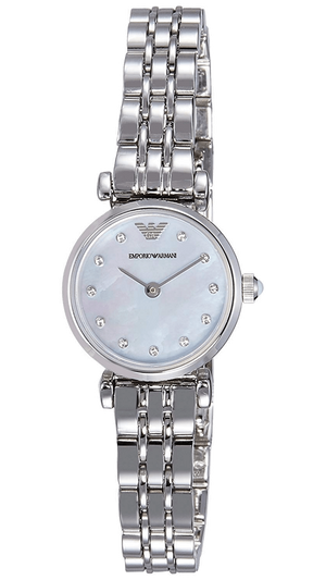 Emporio Armani Gianni Blue Dial Silver Steel Strap Watch For Women - AR1961 Buy Now By Emporio Armani