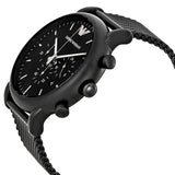 Emporio Armani Sport Chronograph Black Dial Black Mesh Bracelet Watch For Men - AR1968 Buy Now By Emporio Armani