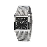 Emporio Armani Classic Black Dial Silver Mesh Bracelet Watch For Women - AR2013 Buy Now By Emporio Armani