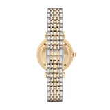 Emporio Armani Gianni T Bar Analog White Dial Two Tone Steel Strap Watch For Women - AR2076 Buy Now By Emporio Armani