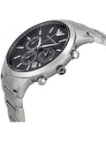 Emporio Armani Classic Chronograph Black Dial Silver Steel Strap Watch For Men - AR2434 Buy Now By Emporio Armani