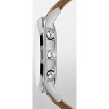 Emporio Armani Classic Chronograph Silver Dial Brown Leather Strap Watch For Men - AR2471 Buy Now By Emporio Armani