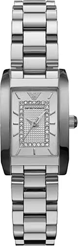 Emporio Armani Classic Diamonds Silver Dial Silver Steel Strap Watch For Women - AR3170 Buy Now By Emporio Armani