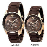 Emporio Armani Sport Chronograph Brown Dial Brown Stainless Steel Watch For Men - AR5890 Buy Now By Emporio Armani