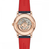 Emporio Armani Meccanico Silver Dial Blue Leather Strap Watch For Men - AR60009 Buy Now By Emporio Armani