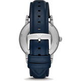 Emporio Armani Luigi Automatic Blue Dial Blue Leather Strap Watch For Men - AR60030 Buy Now By Emporio Armani