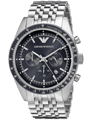 Emporio Armani Sportivo Chronograph Blue Stainless Steel Watch For Men - AR6072 Buy Now By Emporio Armani