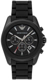 Emporio Armani Sportivo Chronograph Black Dial Black Silicone Strap Watch For Men - AR6092 Buy Now By Emporio Armani