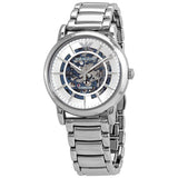 Emporio Armani Meccanico Automatic Silver Dial Silver Steel Strap Watch for Men - AR60006 Buy Now By Emporio Armani