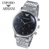 Emporio Armani Beta Chronograph Black Dial Steel Strap Watch For Men - AR1863 Buy Now By Emporio Armani