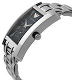 Emporio Armani Classic Black Dial Silver Stainless Steel Watch For Women - AR0157 Buy Now By Emporio Armani