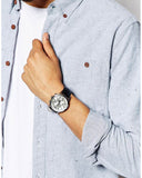 Emporio Armani Classic Chronograph Silver Dial Black Leather Strap Watch For Men - AR2432 Buy Now By Emporio Armani