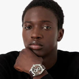 Emporio Armani Claudio Chronograph Brown Dial Brown Leather Strap Watch For Men - AR11482 Buy Now By Emporio Armani