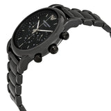 Emporio Armani Ceramica Chronograph Black Dial Black Strap Watch For Men - AR1452 Buy Now By Emporio Armani