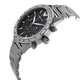 Emporio Armani Mario Chronograph Black Dial Silver Steel Strap Watch For Men - AR11241 Buy Now By Emporio Armani