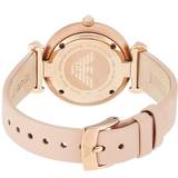 Emporio Armani Gianni T-Bar Quartz Rose Gold Dial Pink Leather Strap Watch For Women - AR11001 Buy Now By Emporio Armani