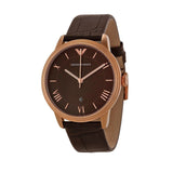 Emporio Armani Classic Quartz Brown Dial Brown Leather Strap Watch For Men - AR1613 Buy Now By Emporio Armani