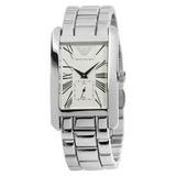 Emporio Armani Classic White Dial Silver Steel Strap Watch For Men - AR0145 Buy Now By Emporio Armani