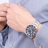 Emporio Armani Diver Quartz Blue Dial Silver Steel Strap Watch For Men - AR11339 Buy Now By Emporio Armani