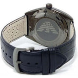Emporio Armani Franco Black Dial Black Leather Strap Watch For Men - AR0368 Buy Now By Emporio Armani