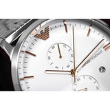 Emporio Armani Chonograph SIlver Dial Silver Steel Strap Watch For Men - AR1933 Buy Now By Emporio Armani