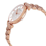 Emporio Armani T-Bar Gianni Crystal Pave Dial Rose Gold Steel Strap Watch For Women - AR11244 Buy Now By Emporio Armani