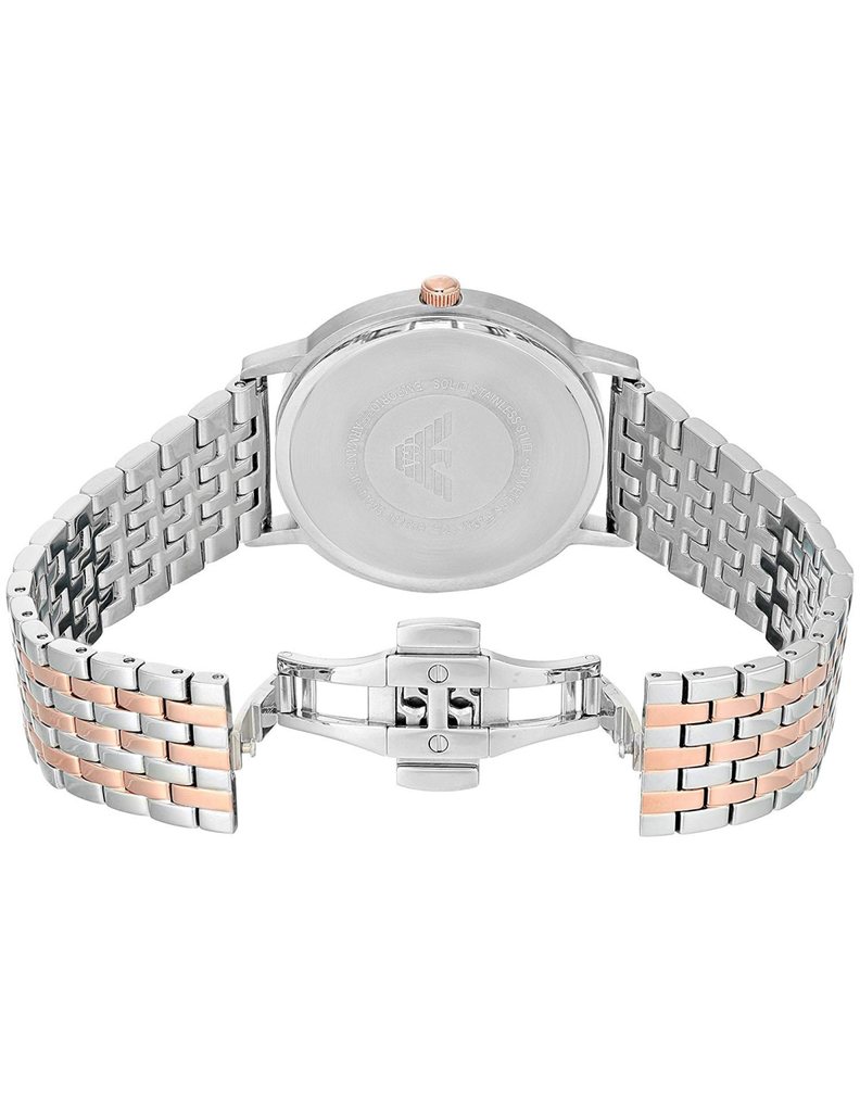 Emporio Armani Kappa Quartz Silver Dial Two Tone Mesh Bracelet Watch For Men - AR11093 Buy Now By Emporio Armani