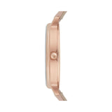 Emporio Armani Kappa Rose Gold & White Dial Beige Nude Leather Strap Watch For Women - AR2510 Buy Now By Emporio Armani