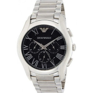Emporio Armani Valente Chronograph Quartz Black Dial Silver Steel Strap Watch For Men - AR11083 Buy Now By Emporio Armani