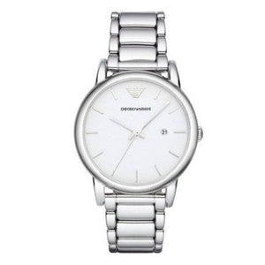 Emporio Armani Classic Luigi Quartz Silver Dial Silver Steel Strap Watch For Men - AR1854 Buy Now By Emporio Armani