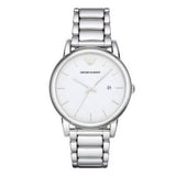 Emporio Armani Classic Luigi Quartz Silver Dial Silver Steel Strap Watch For Men - AR1854 Buy Now By Emporio Armani