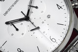 Emporio Armani Classic Chronograph Silver Dial Silver Steel Strap Watch For Men - AR1879 Buy Now By Emporio Armani