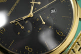 Emporio Armani Classic Chronograph Black Dial Gold Steel Strap Watch For Men - AR1893 Buy Now By Emporio Armani