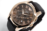 Emporio Armani Chronograph Brown Dial Brown Leather Strap Watch For Men - AR1701 Buy Now By Emporio Armani