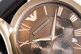 Emporio Armani Chronograph Brown Dial Brown Leather Strap Watch For Men - AR1701 Buy Now By Emporio Armani