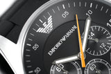 Emporio Armani Sportivo Chronograph Black Dial Black Strap Watch For Men - AR5858 Buy Now By Emporio Armani
