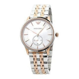 Emporio Armani Classic Silver Dial Two Tone Steel Strap Watch For Men - AR1839 Buy Now By Emporio Armani