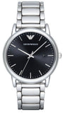 Emporio Armani Luigi Quartz Black Dial Silver Steel Strap Watch For Men - AR2499 Buy Now By Emporio Armani