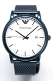 Emporio Armani Luigi Quartz White Dial Blue Mesh Bracelet Watch For Men - AR11025 Buy Now By Emporio Armani