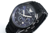 Emporio Armani Sportivo Chronograph Blue Dial Black Strap Watch For Men - AR5921 Buy Now By Emporio Armani