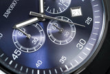 Emporio Armani Sportivo Chronograph Blue Dial Black Strap Watch For Men - AR5921 Buy Now By Emporio Armani